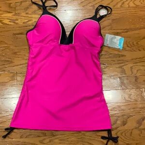 Free Country Hot Pink Tankini Top